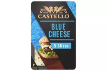 Castello 5 Blue Cheese Slices 125g Castello 5 Blue Cheese Slices 125g