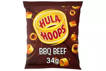 Hula Hoops BBQ Beef Crisps 34g