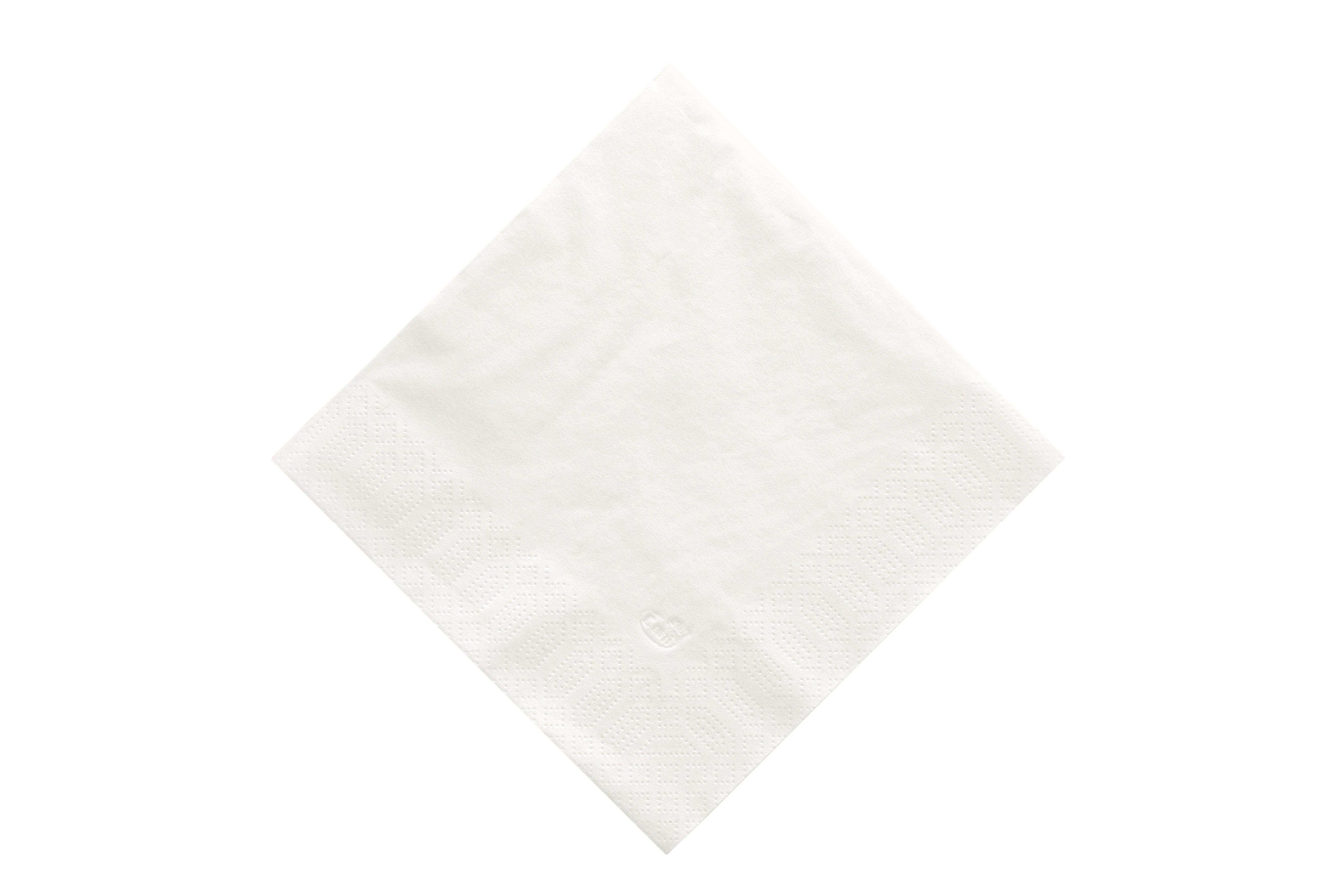 Napkins 2-ply 40x40cm White     1 x 1250