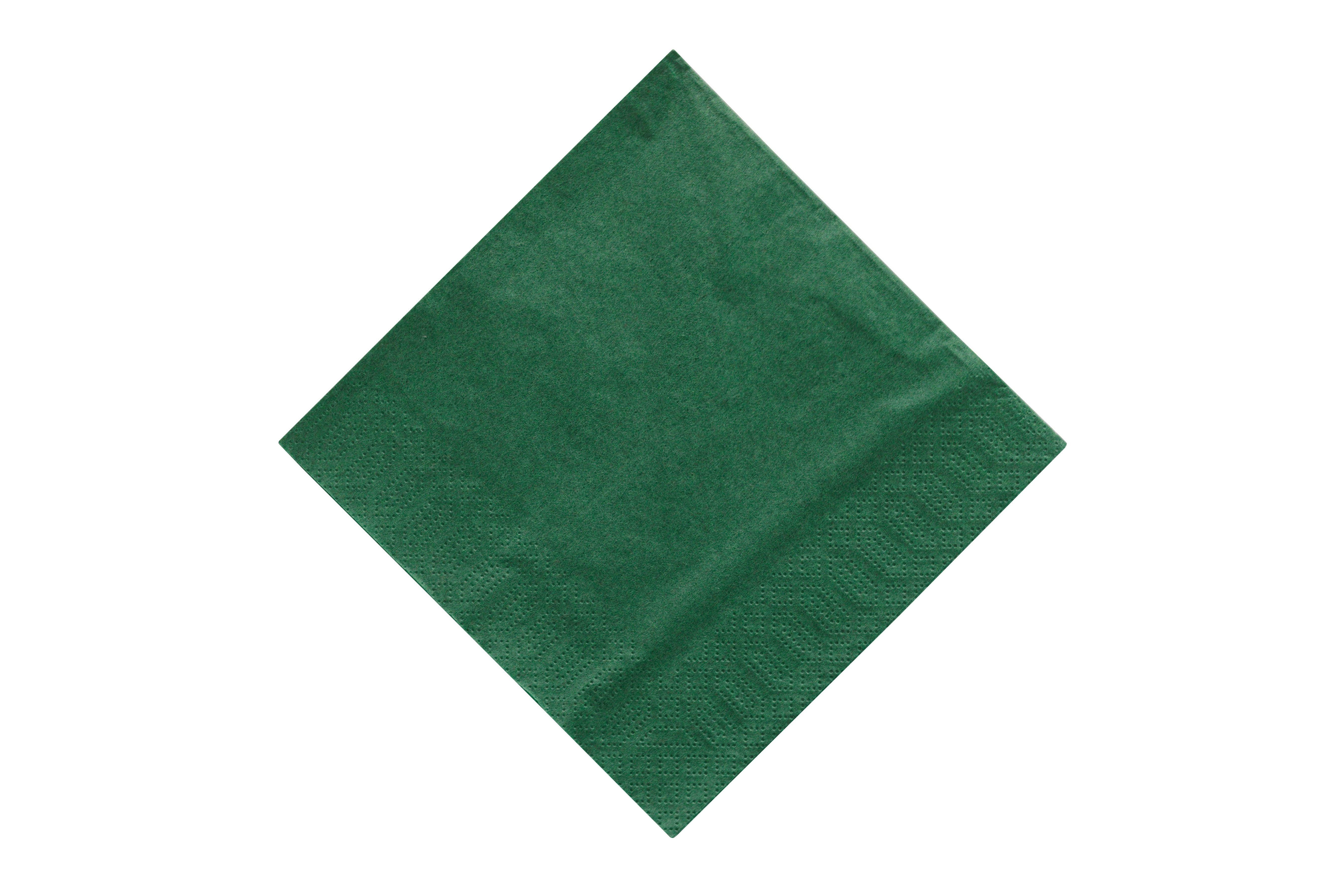 Napkins 2-ply 40x40cm Dark Green 1 x 1250