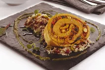 Brakes Moroccan Style Cauliflower Roulade with Chickpea Chutney Brakes Moroccan Style Cauliflower Roulade with Chickpea Chutney
