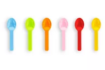 Vegware PLA Tutti Frutti Ice Cream Spoon 3in Vegware PLA Tutti Frutti Ice Cream Spoon 3in