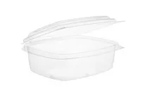 Vegware PLA Hinged Clear Lid Container 12oz Vegware PLA Hinged Clear Lid Container 12oz