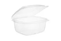 Vegware PLA Hinged Clear Lid  Container 16oz