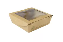 Vegware Medium window box 650ml/22oz (12 x 12 x 4.5cm) Vegware Medium window box 650ml/22oz (12 x 12 x 4.5cm)