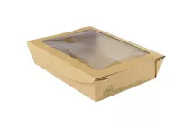 Vegware Large window box 1100ml/32oz (18 x 13.5 x 4.5cm) Vegware Large window box 1100ml/32oz (18 x 13.5 x 4.5cm)