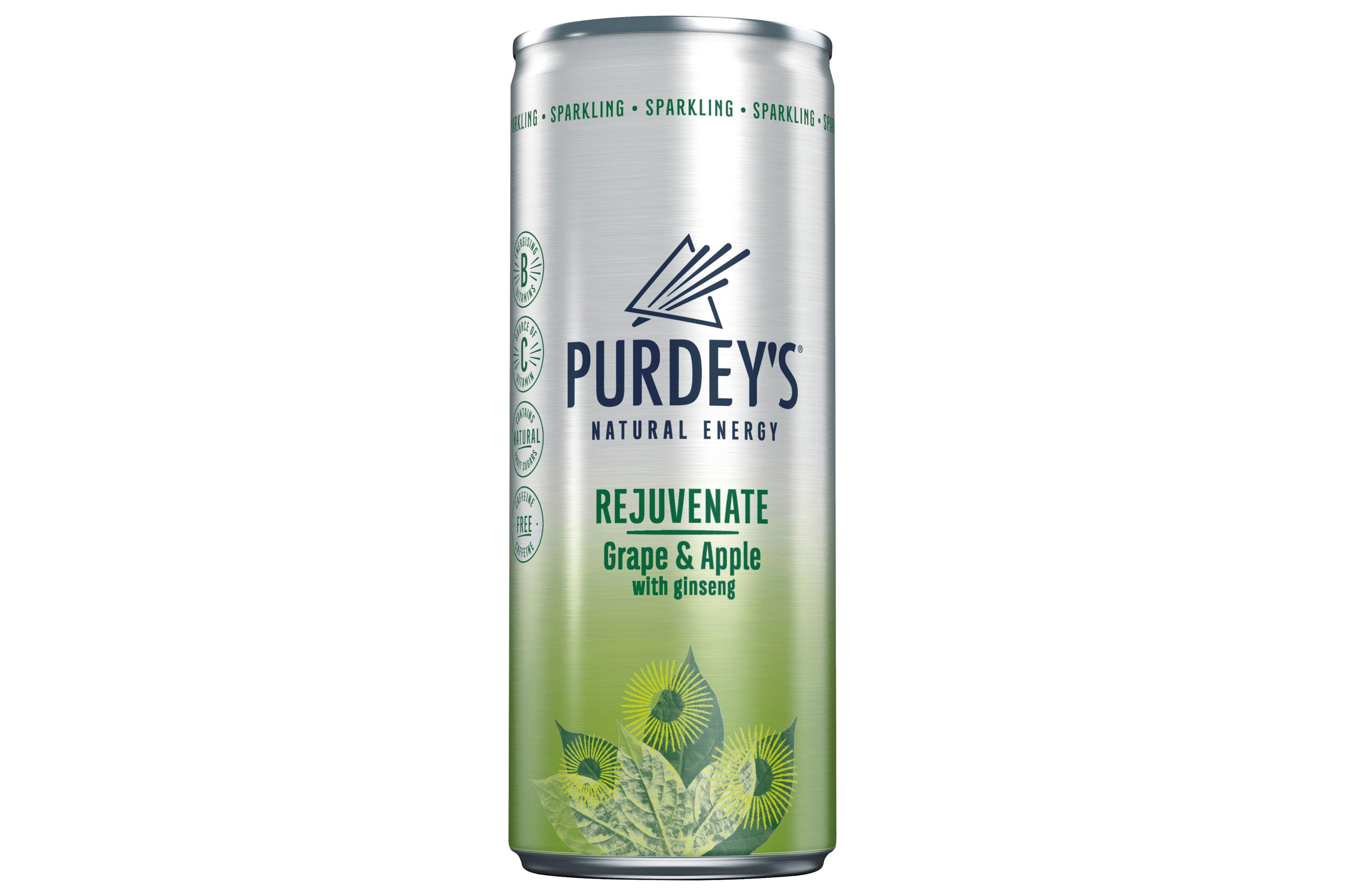 Purdey's Natural Energy Rejuvenate Grape & Apple with Ginseng Wholesale –  Buy Purdey's Natural Energy Rejuvenate Grape & Apple with Ginseng in Bulk