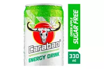 Carabao Energy Drink Green Apple Sugar Free 330ml