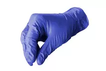 Blue Nitrile Powder Free Gloves Large