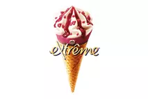 Extreme Raspberry & Double Cream Ice Cream Cones 120ml