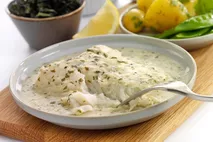 M&J Seafood MSC Atlantic Cod Fillet in a Parsley Beurre Blanc Sauce M&J Seafood MSC Atlantic Cod Fillet in a Parsley Beurre Blanc Sauce