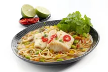 M&J Seafood MSC Atlantic Haddock with Soba Noodles & Vegetables in a Miso Broth M&J Seafood MSC Atlantic Haddock with Soba Noodles & Vegetables in a Miso Broth