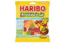 HARIBO Fruitilicious 30% Less Sugar Bag 120g HARIBO Fruitilicious 30% Less Sugar Bag 120g