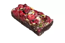 Perfectly Baked Gluten Free Raspberry Brownie Traybake