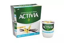Activia 0% Fat No Added Sugar Vanilla Yogurt 125g Activia 0% Fat No Added Sugar Vanilla Yogurt 125g
