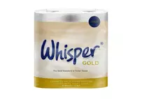 Whisper Gold Toilet Roll 3 Ply, 170 Sheets