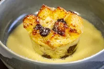 Didiers Dark & White chocolate bread & butter pudding Didiers Dark & White chocolate bread & butter pudding