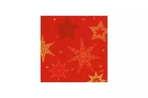 Duni Red Star Stories Napkins 3ply 33x33cm