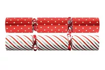 Tom Smith Red & White Spots & Stripe Crackers 12” Tom Smith Red & White Spots & Stripe Crackers 12”
