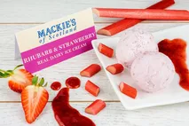 Mackies of Scotland Strawberry and Rhubarb Ice Cream Mackies of Scotland Strawberry and Rhubarb Ice Cream