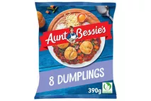 Aunt Bessie's 8 Vegetarian Suet Dumplings 390g Aunt Bessie's 8 Vegetarian Suet Dumplings 390g