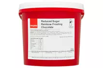 Macphie Reduced Sugar Rainbow Frosting Chocolate 5kg