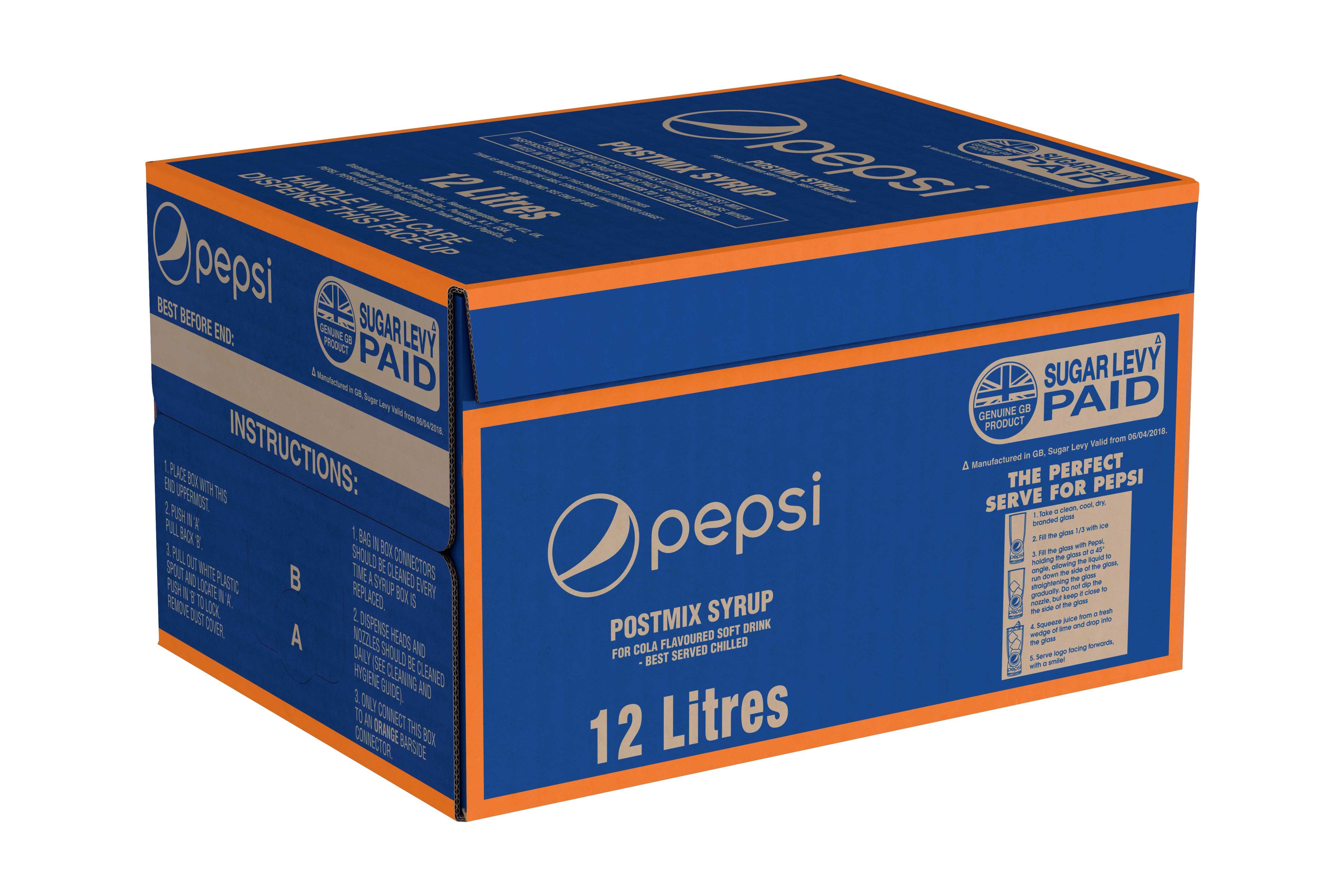 Pepsi Postmix Syrup 12 Litres Wholesale – Buy Pepsi 12 Litres in Bulk | Brakes Food Shop