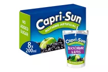 Capri-Sun No Added Sugar Blackcurrant 200ml Capri-Sun No Added Sugar Blackcurrant 200ml