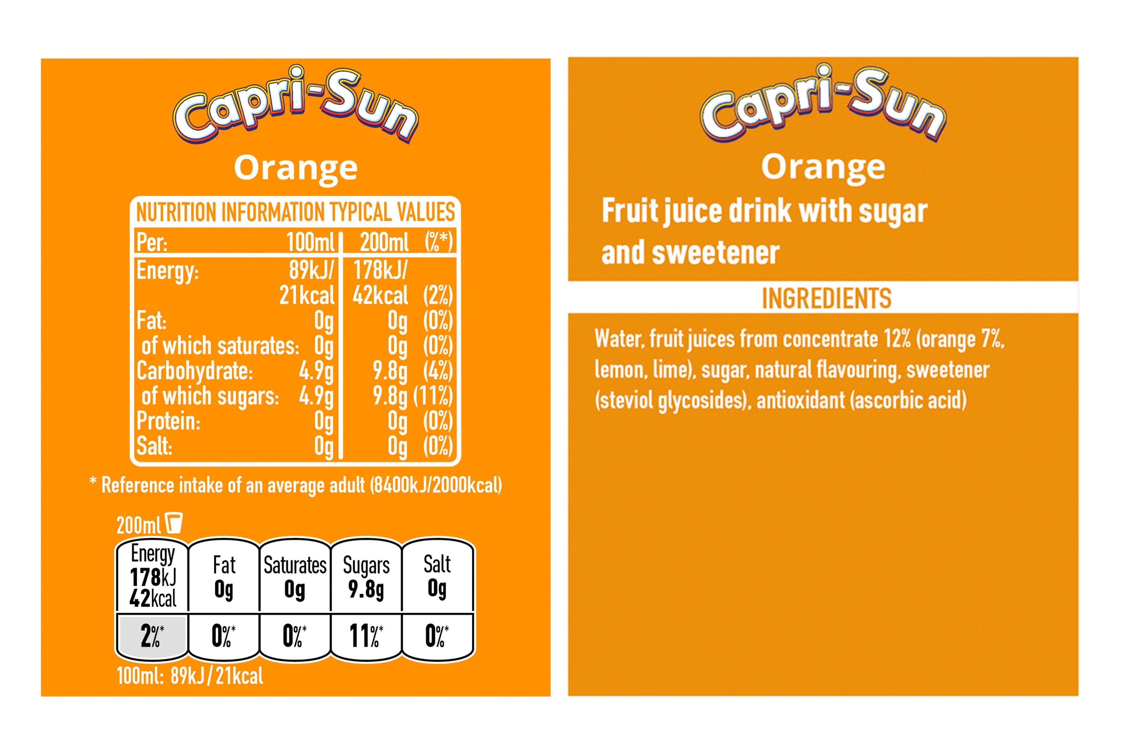 Capri- Sun Orange 8 x 200ml