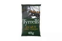 Tyrrells Sea Salt & Cider Vinegar Crisps 40g