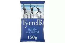 Tyrrells Lightly Sea Salted Sharing Crisps 150g