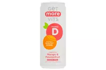 Get More Vitamin D Sugar Free Sparkling Mango & Passionfruit Drink 330ml