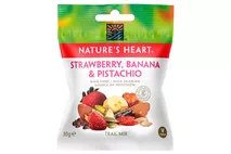 Nature's Heart Strawberry, Banana & Pistachio Trail Mix 30g Nature's Heart Strawberry, Banana & Pistachio Trail Mix 30g