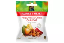 Nature's Heart Pineapple & Chilli Cashews Glazed Mix 40g Nature's Heart Pineapple & Chilli Cashews Glazed Mix 40g