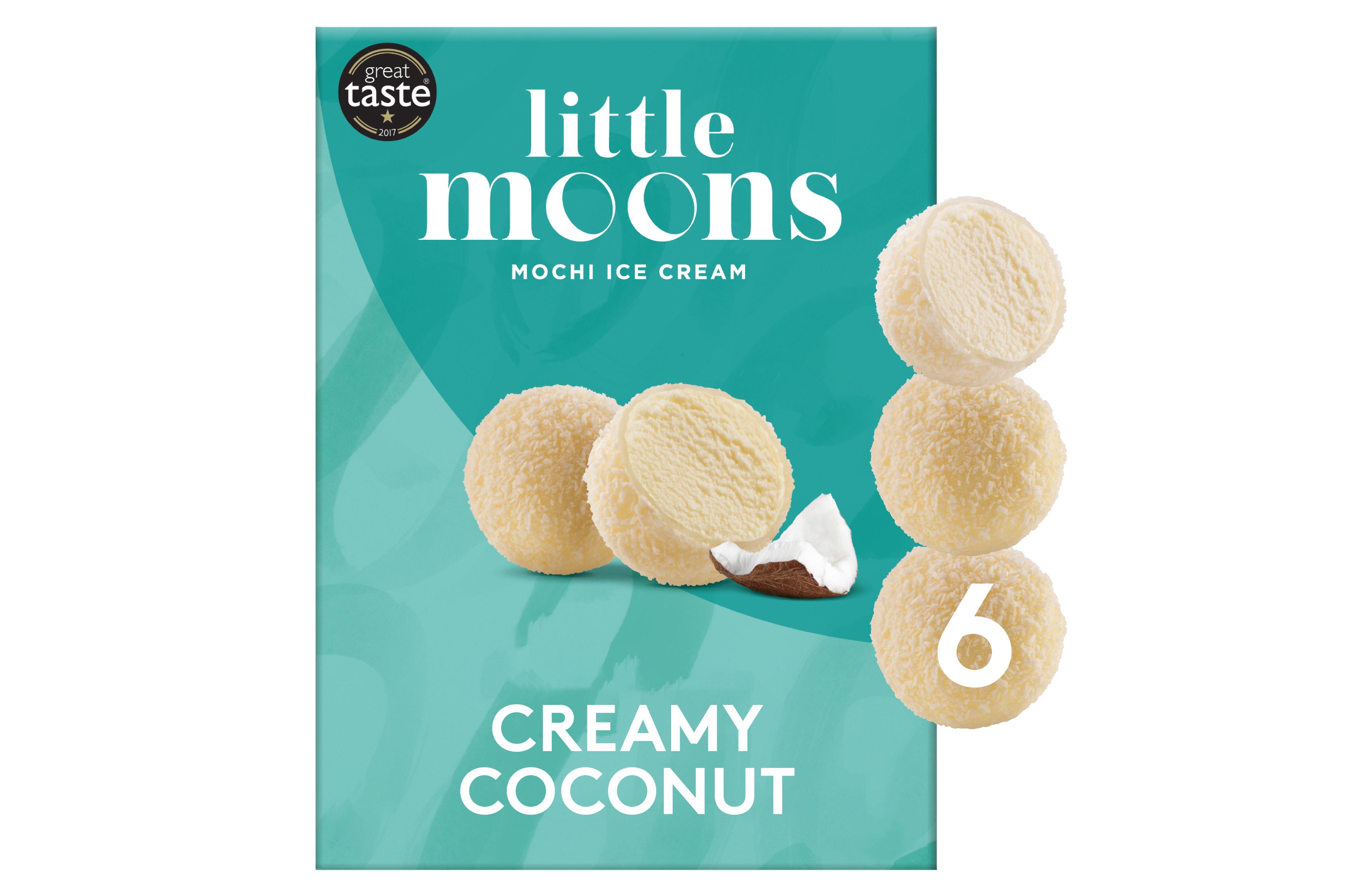 Little Moons Soft Mochi Gelato Ice Cream Sumatran Coconut Individual Ice Cream Ice Cream Gelato Sorbet Desserts Brakes Foodservice