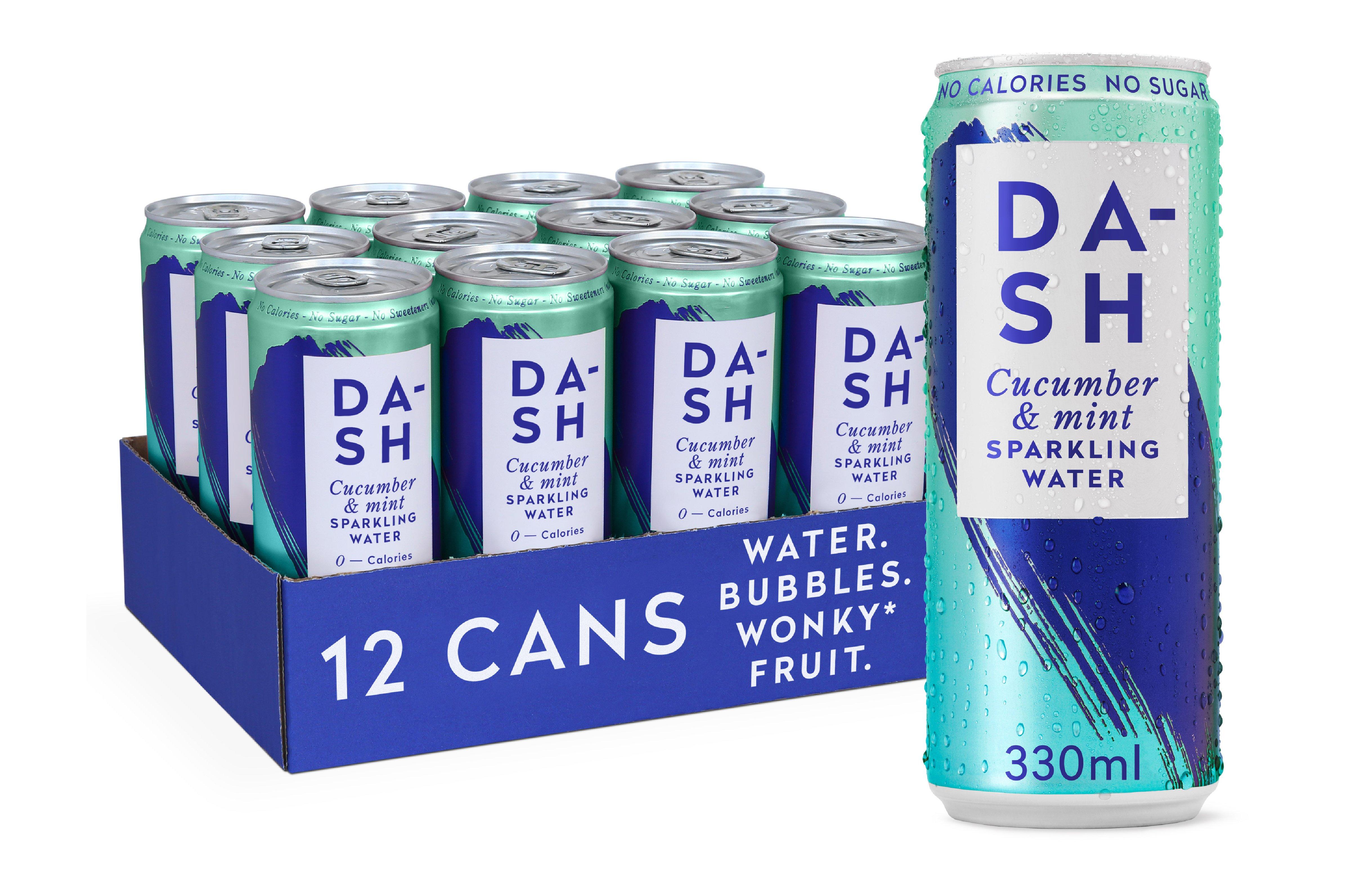 Dash Water Dash - Cucumber Infused Sparkling Water 330ml     12 x 330ml