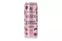 Radnor Infusions Unsweetened Raspberry and Black Cherry Flavoured Welsh Sparkling Spring Water 330ml
