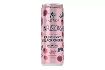 Radnor Infusions Unsweetened Raspberry and Black Cherry Flavoured Welsh Sparkling Spring Water 330ml Radnor Infusions Unsweetened Raspberry and Black Cherry Flavoured Welsh Sparkling Spring Water 330ml