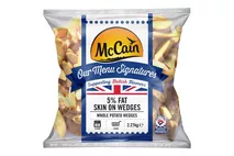 McCain Menu Signature 5% Fat Skin On Wedges McCain Menu Signature 5% Fat Skin On Wedges