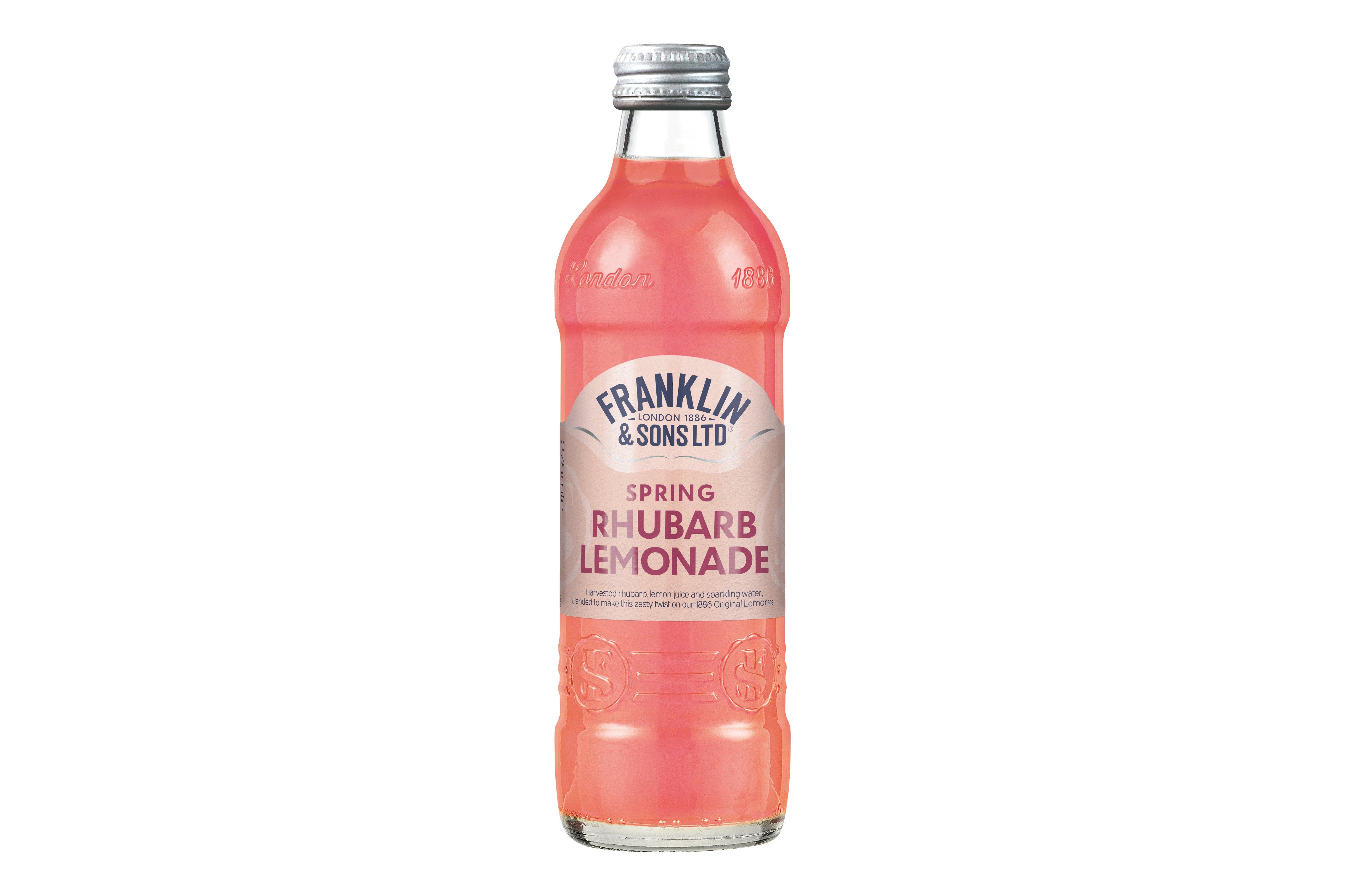 Franklin & Sons Rhubarb Lemonade Sparkling Soft Drink 275ml     12 x 275ml