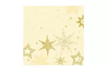 Duni Napkins 40x40cm Star Stories Cream (Duni-Soft) Duni Napkins 40x40cm Star Stories Cream (Duni-Soft)