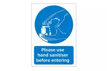 A5 Please Use Hand Sanitiser Before Entering Counter Top Sign