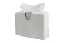 Countertop Portable Hand Towel Dispensor - White Countertop Portable Hand Towel Dispensor - White