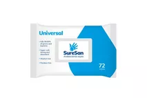 Suresan Anti Bacterial Universal Wipes 72 PK Suresan Anti Bacterial Universal Wipes 72 PK