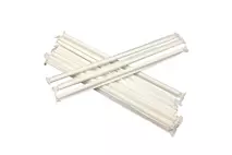 White Paper Straw Individually Wrapped 8x200mm