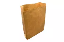 Gusseted Brown Kraft Paper Bag 10x16x4" / 25 x41x11cm