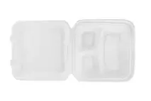 Vegware 9in 3 Compartment Bagasse Lunch Box