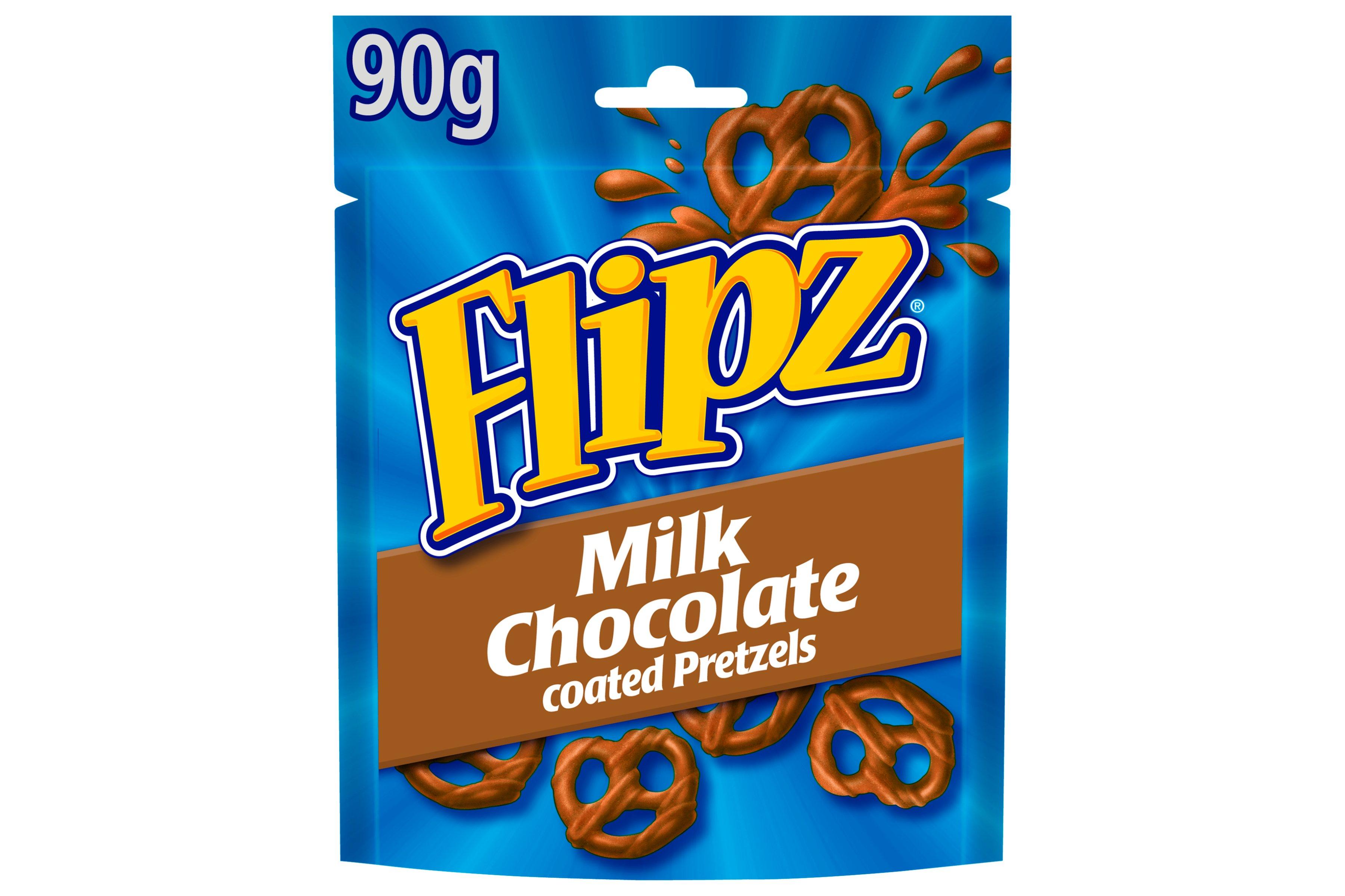 Flipz Milk Chocolate Pretzels     6 x 90g