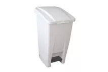 White Enclosed Plastic Pedal Bin 60ltr (13.2gal) White Enclosed Plastic Pedal Bin 60ltr (13.2gal)