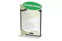 A4 Clear Perspex Double Sided Menu Holder